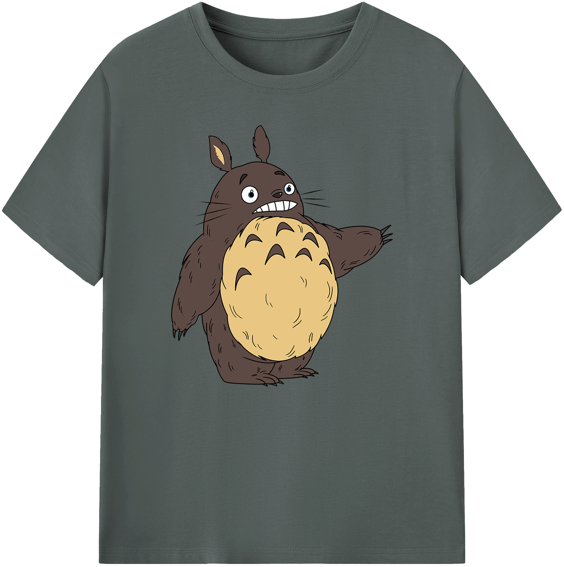 （画像用） となりのトトロ 草壁メイ 草壁サツキ My Neighbor Totoro Satsuki Kusakabe Mei Kusakabe 綿100％ メンズ半袖Tシャツ｜肌触りやわらか＆通気性